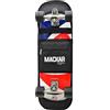 DuDu Zaino Porta Skateboard Impermeabile - Zaino da Skate Nero in Poliestere con Borsa Portaoggetti, Capacità 20L, Adatto a Double Rocker, Surfboard e Skate Standard - Unisex per Sport e Tempo Libero