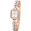 OLEVS Orologio da polso da uomo con scheletro, automatico, di lusso, con quadrante grande, multi calendario, in acciaio inox, impermeabile, luminoso, orologio da, Rosa/Bianco, Classico