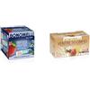 Bonomelli - Kit Gusto & Benessere: Infuso Fruttoso Mela & Mirtillo (100% Naturale) + Tisana Ventre Sgonfio (Digestiva, Contrasta Sgonfiore)