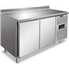 Tavolo refrigerato 2 porte con alzatina classe energetica A -2°/+8° C | 136 x 60 x 96 cm