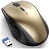 TECKNET Mouse wireless 4800 DPI 2.4G mouse wireless con ricevitore USB, 30 mesi di durata della batteria, tracking ottico, mouse wireless con 6 pulsanti per PC Laptop Windows MacMacBook Linux