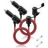 HATMINI Prolunga per accendisigari da 12 V con interruttore, 16 AWG 15 A, cavo di alimentazione per accendisigari con interruttore on/off, per frigorifero, aspirapolvere, ecc. Evita ripetuti