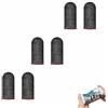 FUSONGQINTANG 6pcs Manicotti Dita da Gioco Anti-Sudore Senza Cuciture Guanti da Giocos Mobile Estremamente Sottili Manica per Dita Touch Screen