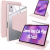 Lemxiee Cover per Lenovo Idea Tab Plus 12.1 Case per supporto rotante & Slot per penna Custodia in pelle PU + Acrilico trasparente