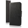 generale (Universale) Compatibile per LG K20 / K30 (2019) Custodia Cover Case Flip Libro Stand con Gancio Interno Rotazione 360° Magnetica Portafoglio (Nero/INT. Nero)