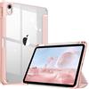 FINTIE Custodia per iPad (A16) 11ª Gen 11 (2025)/iPad 10ª Gen 10.9 (2022) con Portapenne - Sottile Leggero Trasparente Cover Posteriore con Bordo in TPU Morbido Auto Sveglia/Sonno, Oro rosa