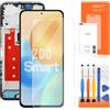 AGCUT Schermo LCD per Honor 200 Smart LCD Display per Honor 200 Smart Alt-NX1 6,8 Schermo di Ricambio Digitalizer Touch Screen Assembly con Riparazione, Nero con Cornice