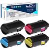 LCL 4 cartridges VersaLink C500 C500V C505 C505S C505X C505V 106R03852 106R03862 106R03859 106R03860 Cartucce di Toner Compatibile Sostituzione per Xerox VersaLink C500 C505 (4PACK, KCMY)