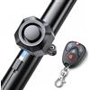 WSDCAM Allarme per bicicletta con ricarica USB, antifurto da 110 dB, sensore di movimento a vibrazione, telecomando wireless, adatto per bici elettriche, moto, scooter, rimorchi e auto