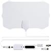 Ailan Antenna TV Digitale Interna 4K 1080P Amplificatore Ricevitore di Segnale DVB-T Programmi Aerei Accessorio Soggiorno Ufficio, Bianco