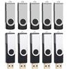 WISEORANGE Chiavette USB da 8 GB, confezione da 10 con tag utili, USB 2.0, colore nero, da 8 GB, per PC/laptop/autoradio/TV