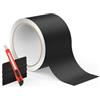 FAFALITHIC Pellicola Wrapping Auto Nero Lucido Vinile De-chrome Nero Adesivo Rilascio Aria Senza Bolle, Rimuovibile Senza Residui, Adatto per Finitura Cromata (Nero Lucido, 7 cm × 9 m)