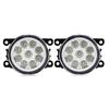 Kwedfgo Fendinebbia Auto Faretti Fendinebbia A LED Per Suzuki Per XL7 Per XL-7 Per Swift Per SX4 Per Alto Per Splash Per Jimny Per Ignis Per Grandp 8000LM 30W 12V(9 Led White)