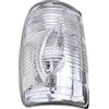 ZHANGZHENGYAO Indicatore direzione sullo specchietto retrovisore Copertura Bianca Indicatori Direzione Specchietto Retrovisore Indicatore Luminoso Senza Lampadine Per Ford Per Transit MK8 2014-2019(Light Left)