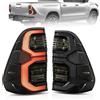 VLAND Fanali posteriori adatti per Toy-ota Hilux Revo Pickup 2016-2020, (non per HiLux Tonka), fanali posteriori con luce di marcia normale, coppia (lato passeggero e lato guida), fumé