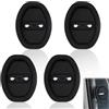 PENGCHANBAIDUO 4 Pezzi Serratura Portiera Auto per Fiat Panda Hybrid City Cross 2021-2024, della Copertura della Serratura della Portiera in Silicone Riduzione Rumore Antiruggine