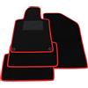 Somer Car Kit Tappetini Auto compatibili con Peugeot 508 2010-2019 | Set Tappeti in Moquette, Tappeto auto su misura, bordo rosso