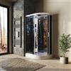 Parama Cabina doccia idromassaggio 80x120 cm lato sinistro h215cm con bagno turco | Amorgos