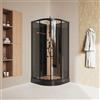 Parama Cabina doccia idromassaggio semicircolare 90x90 cm multifunzione h225cm | Brac