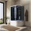 Parama Cabina doccia idromassaggio 85x130 cm lato sinistro h215cm con bagno turco | Malta
