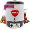 Weck Robot da cucina multifunzione - Multicooker automatico con spia di controllo e termostato - Cooking machine potente, 2000 Watt, 29 litri, bianco