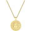 Hokech Antico Dio del Sole Collana Apollo il Dio del Sole Ciondolo Talismano Collana In Acciaio Inox Protezione Fascino Gioielli Regalo