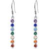 KINGWHYTE Orecchini pendenti da donna in argento Sterling 925, con ciondolo a forma di vichingo/chakra, gioielli di compleanno, regalo per lei, 25 millimeters, Argento sterling