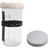 Thryvix Kit Lievito Madre con Barattolo Vetro, Contenitore Fermentazione con Coperchio Tessuto e Metallo, Spatola Silicone, Fascia Data e Termometro, Accessori per Pane Fatto in Casa