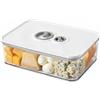 Dexpally Porta Formaggio da Frigorifero 1250ML, Contenitore Formaggio per Frigo con Indicatore di Data - Contenitore Impilabile per Frigo, Trasparente e Senza BPA.