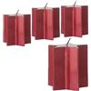 Virsus Candele a Forma di STELLA in Cera Paraffina di colore Rosso 1123, Misura 7x7,5 cm, Durata 12 ore di utilizzo, Candela Inodore, Decorazioni Natalizie, per Feste (4)
