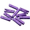 Konrunppy 100 mollette di legno piccole per foto, arte e decorazioni artigianali (viola)