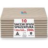 G.M. DISTRIBUZIONE GM 10 Sacchi Ambra Sfusi Grandi Resistenti 300 Litri, misura 130X160 cm, in materiale HDPE, Sacchetti Indifferenziata, Buste Spazzatura, 10 Buste