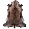 Livorio Pelliccia di Renna Originale Scandinavia, qualità Premium, Scuro, XL 140-145 cm