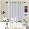 GOUSUN Tende per Interni Moderne 100 x 200 cm Materiale Resistente Tende a Pannello Antivento Adatto per La Cucina, Bianco