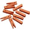 Konrunppy 100 mollette di legno piccole per foto, arte e decorazioni artigianali (arancione)