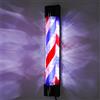 Kozivmo Barber Pole Sign, 90 cm, rosso + blu + nero, strisce rotanti per barbiere, luce LED da 20 W, montaggio a parete, risparmio energetico