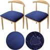 YINGAYOU Copri Seduta Sedie Copertura Cuscino Sedia Coprisedie da Pranzo Tessuti di Lusso in Velluto, Elastici Vestibilità Perfetta Morbidi e Bellissimi Lavabili Resistenti Alla Polvere (2 Blu scuro)