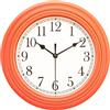 Topkey Orologio Da Parete Silenzioso Da Cucina 9 Pollici Retro Non Ticchettante Orologio Da Parete Decorativo Per La Camera Da Letto e L'Ufficio - Arancione Brillante