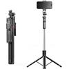 Gettimore F16 2-in-1 Selfie Treppiede e giunto cardanico per stabilizzatore, asta retrattile in acciaio inox, supporto per telefono per video panoramico