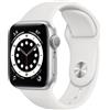 Apple Watch Series 6 Alluminio 40 mm (2020) | GPS | argento | cinturino sportivo bianco - buono