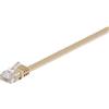 Goobay Cavo di collegamento RJ45 Rete CAT 6 U/UTP 15 m Marrone chiaro altamente flessibile Goobay [95883]