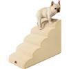 EHEYCIGA Scaletta per Cani 5 Gradini Altezza 57 cm, Scala Cane Piccoli e Gatti in Spugna per Salire su Letti Alti, Antiscivolo Rampa per Cani con Rivestimento Rimovibile e Lavabile, Albicocca
