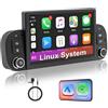 RUXYAXFOL Autoradio Linux Fiat Panda (2013-2020) -Avvio in 3-5 secondi