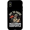 Confusione Divertente Meme Sarcastico Custodia per iPhone X/XS Off To Cause Maximum Kerfuffle
