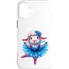 Sweet Sheep Studio Custodia per iPhone 16 Plus Simpatica ballerina con pecore che ballano con animali