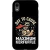 Confusione Divertente Meme Sarcastico Custodia per iPhone XR Off To Cause Maximum Kerfuffle