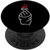 South Korea Proud Korean Flag Asian K-Po Cuore coreano K-Pop Cuore mano segno coreano pop PopSockets PopGrip Adesivo