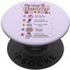 Horror Movies Meme I miei migliori film horror Ansia divertente Introverso PopSockets PopGrip Adesivo