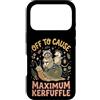 Confusione Divertente Meme Sarcastico Custodia per iPhone 17 Pro Off To Cause Maximum Kerfuffle