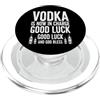 Sarcastic Lover For Dad Minimalist Humor Divertente dicendo vodka ora carica buona fortuna umoristico PopSockets PopGrip per MagSafe
